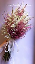 Ramo de novia de astilbe