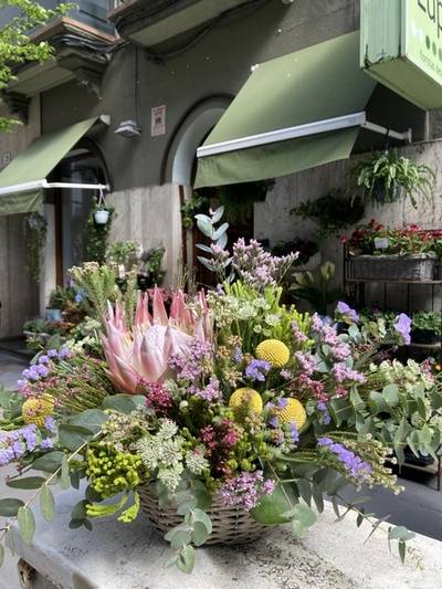 Centro de flores para secar