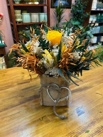 Saco de flores secas y preservadas