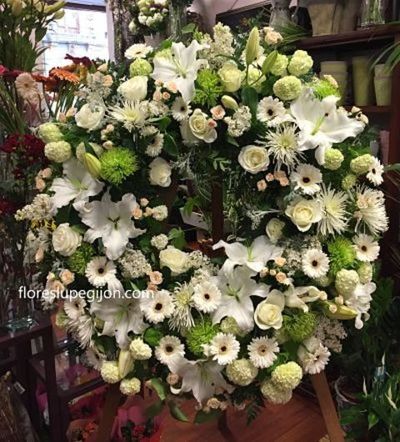 Funerario, Corona blanca