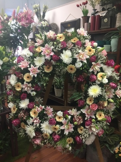 Funerario, Corona tonos claros