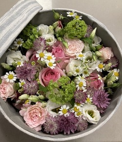 Caja de flores Rosa