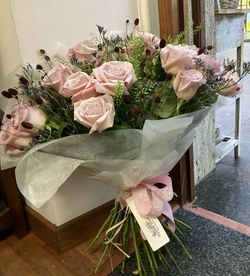 Docena de rosas rosa