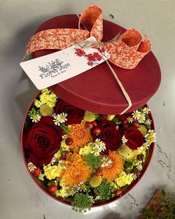 Caja de flores Naranja