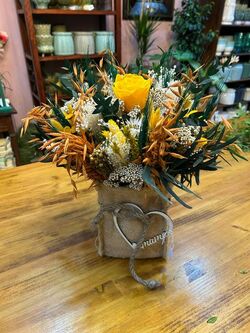 Saco de flores secas y preservadas